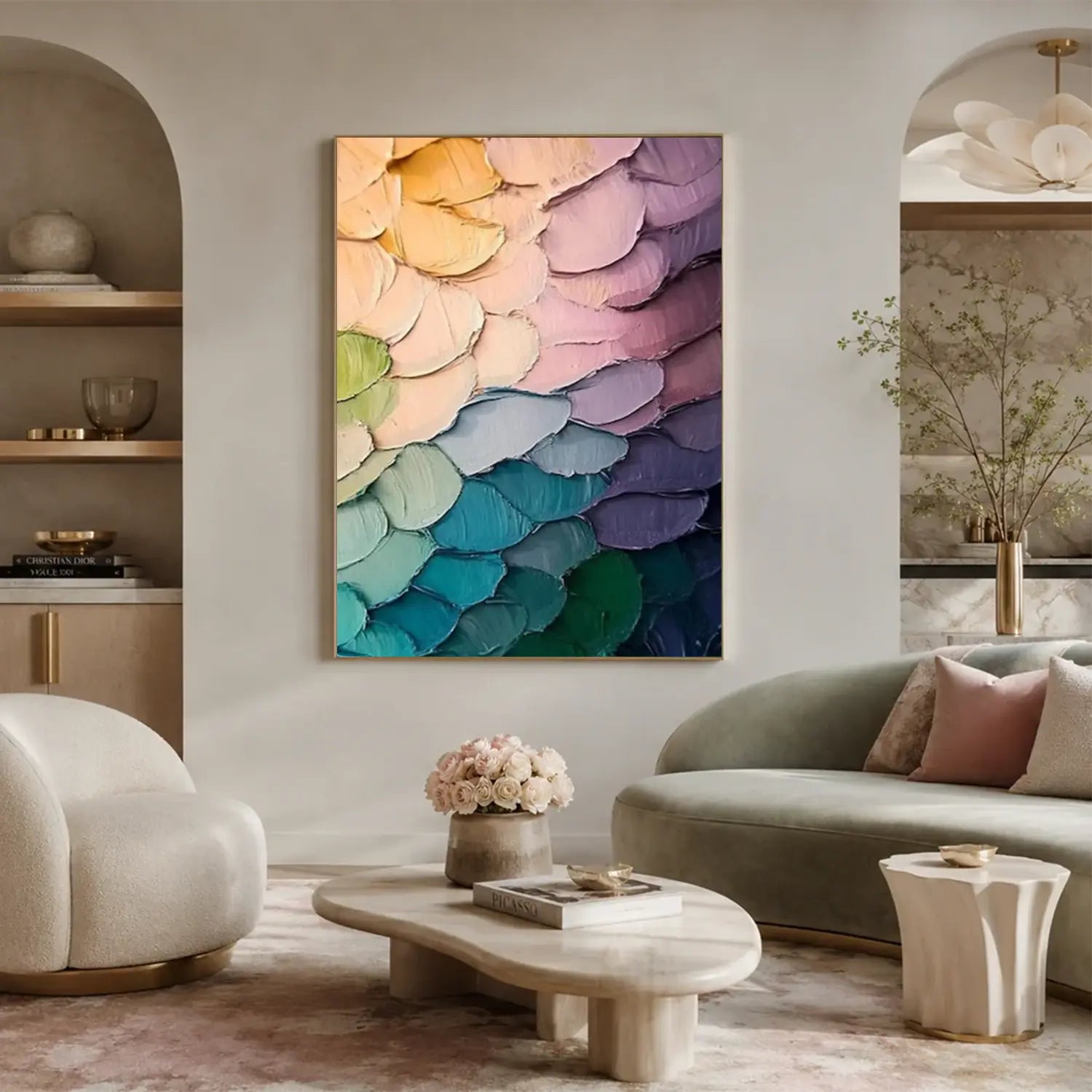 Colorful Abstract Textured Wall Art #AW153