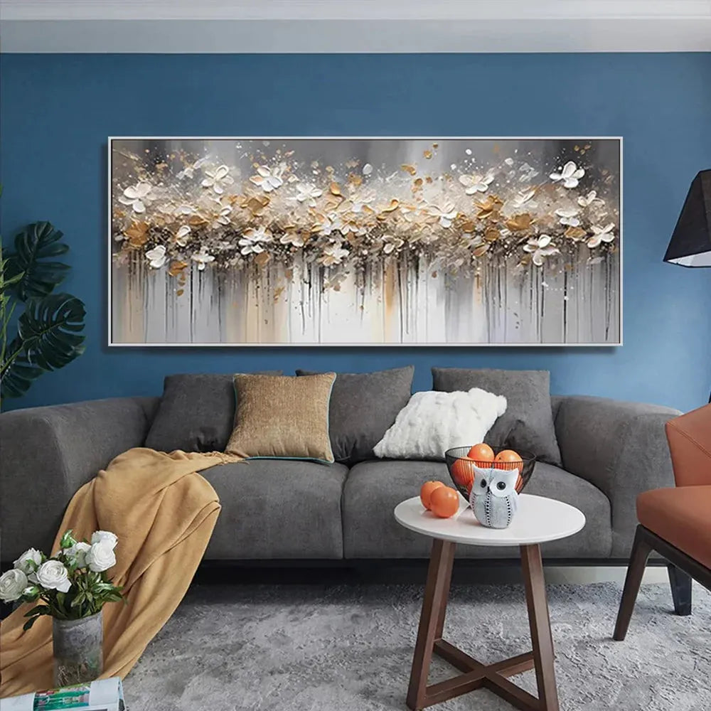 Flower Textured Painting Canvas #FP062