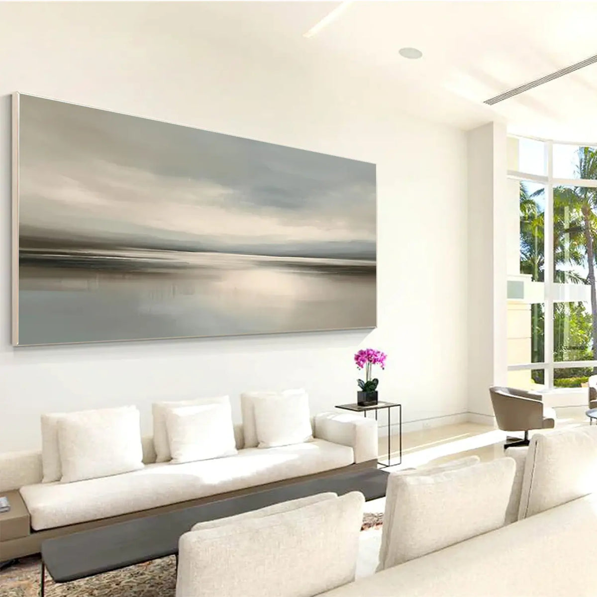 Ocean And Sky Abstract Wall Art #OS045