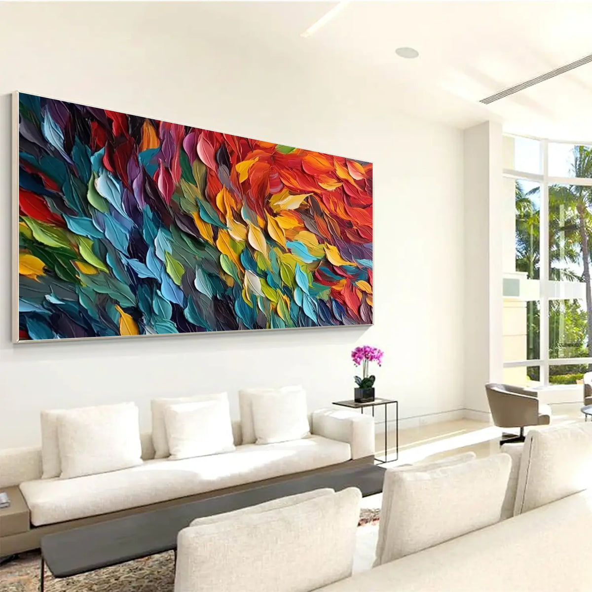 Colorful Abstract Textured Wall Art #AW183