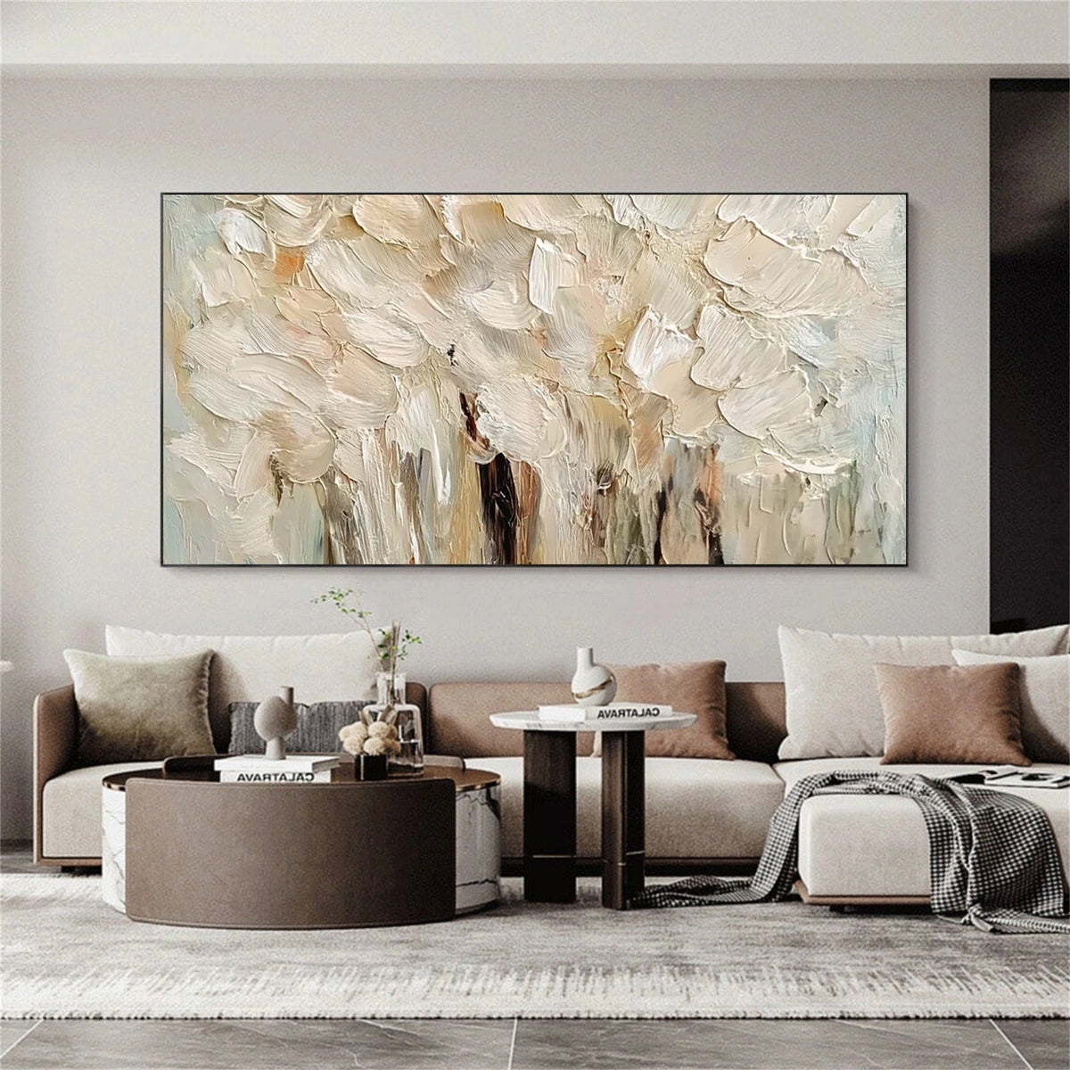 Abstract Flower And Tree Canvas Art #FT069