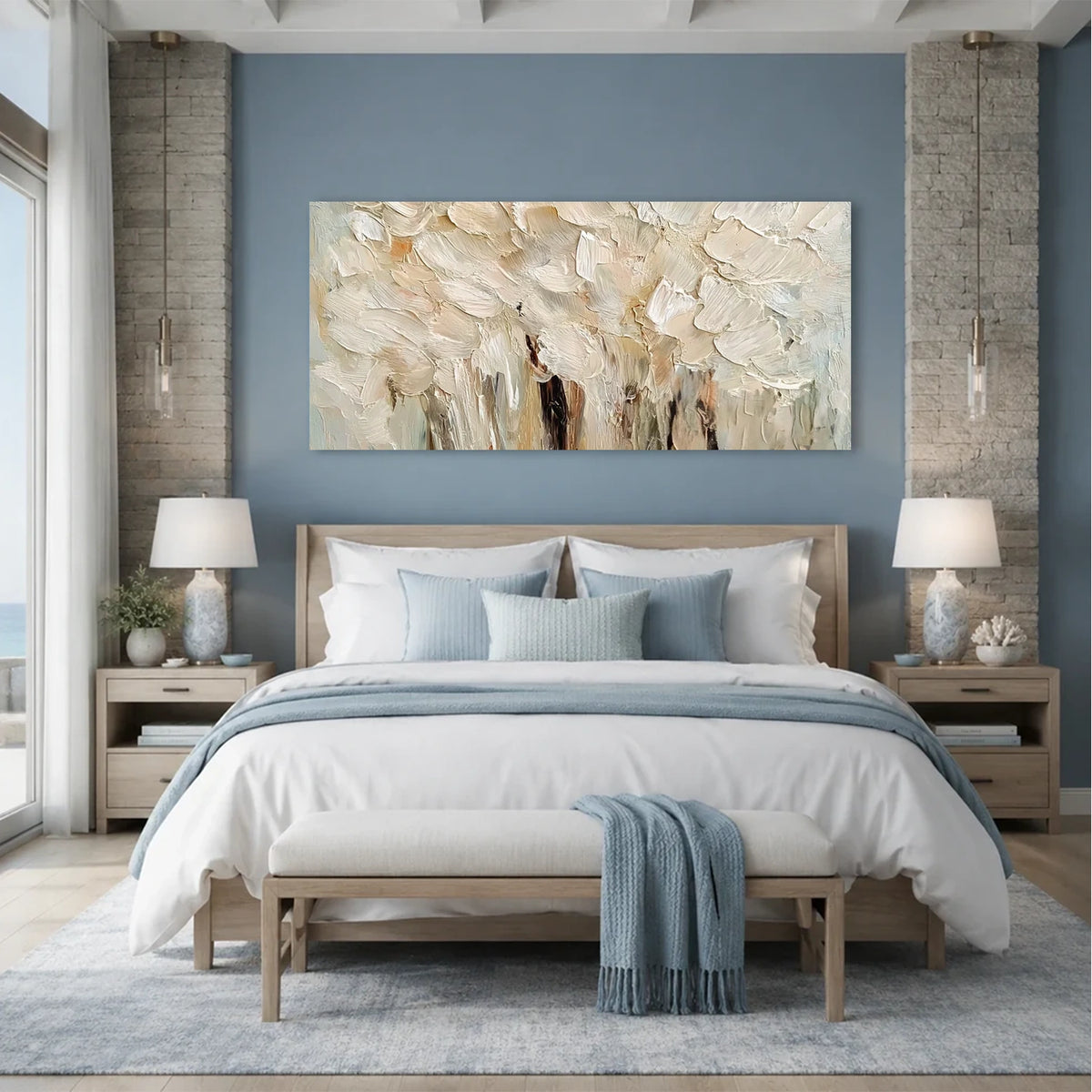 Abstract Flower And Tree Canvas Art #FT069