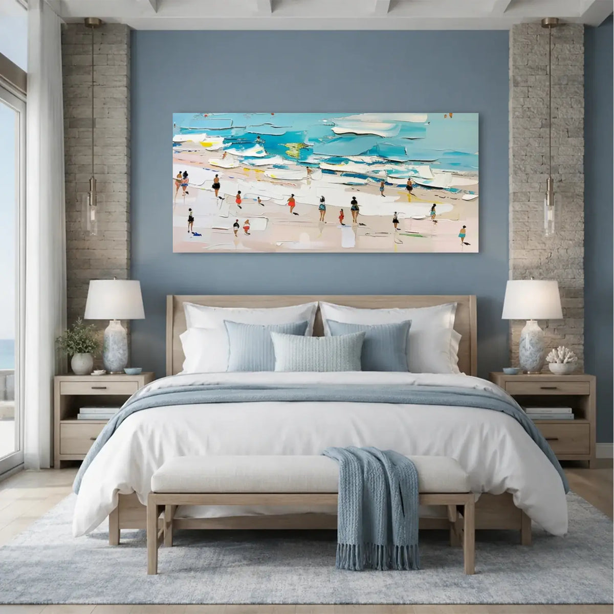 Ocean Abstract Textured Wall Art #OS055
