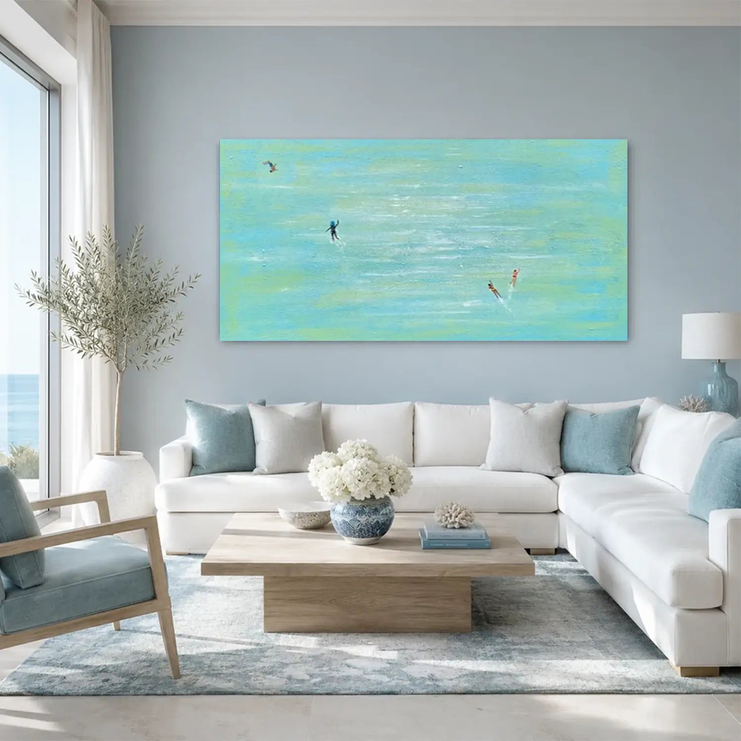 Swimming Sports Textured Wall Art #SC010