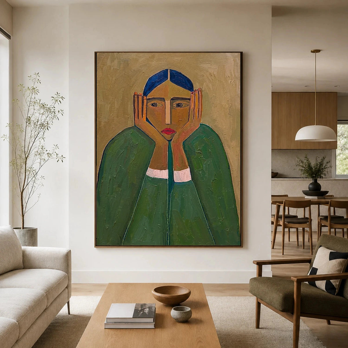 Vintage Americana Art The Silent Gaze #VA099