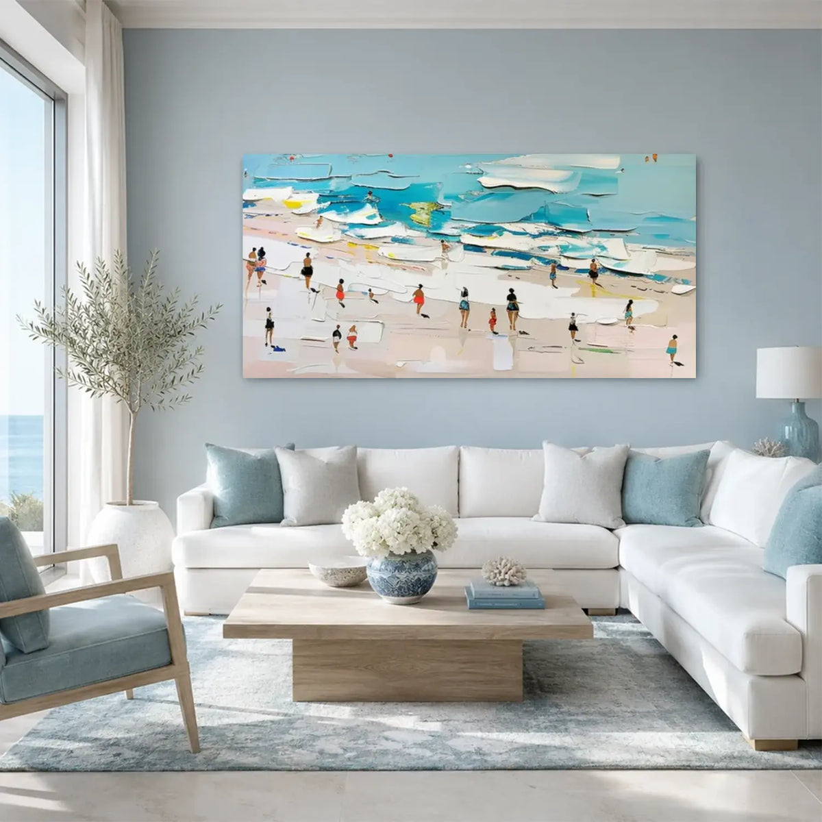 Ocean Abstract Textured Wall Art #OS055