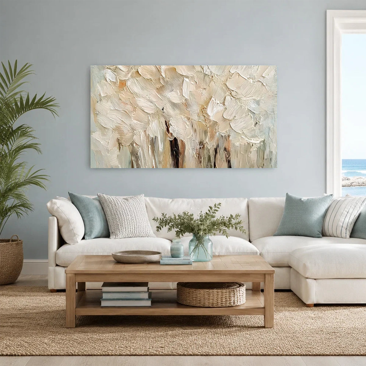 Abstract Flower And Tree Canvas Art #FT069