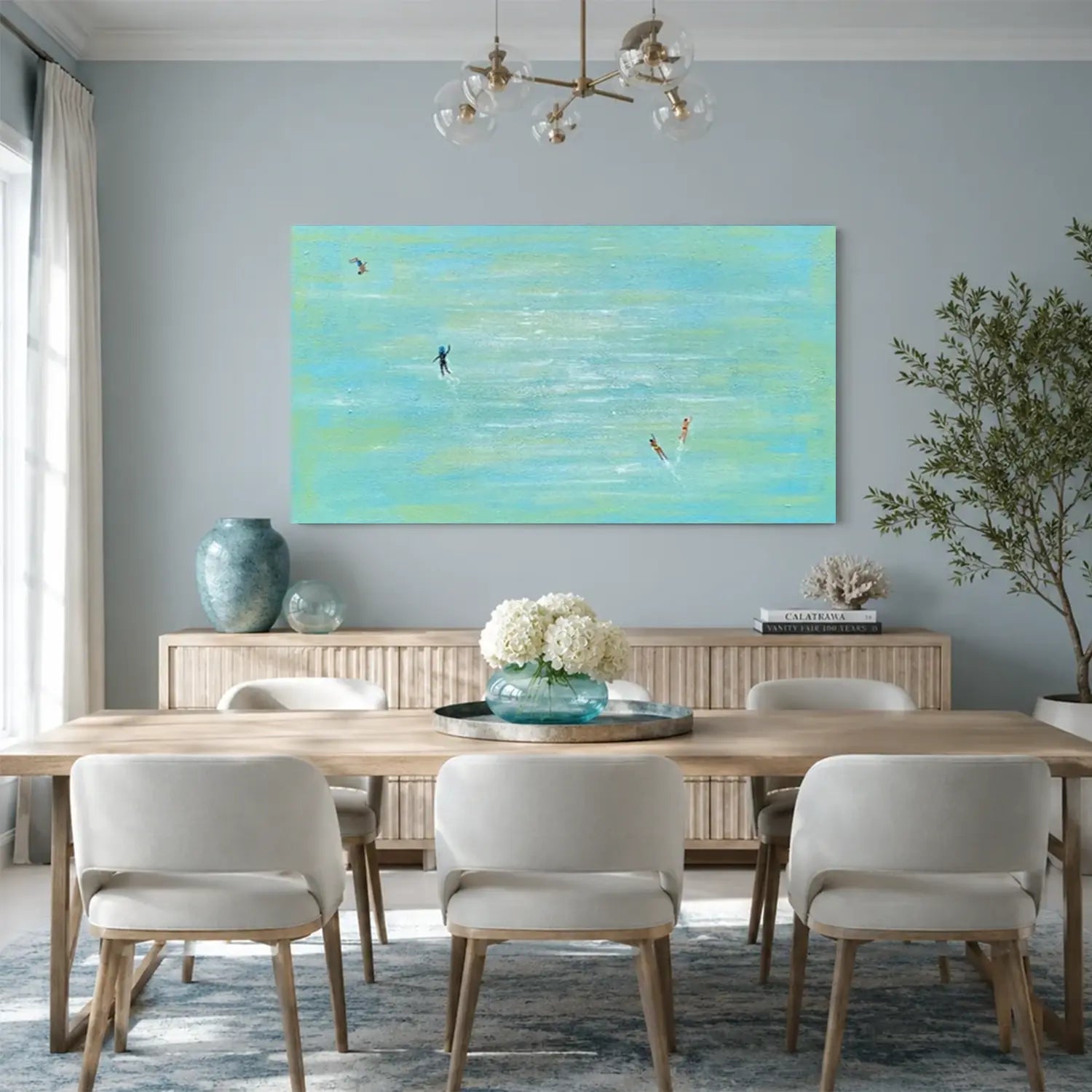 Swimming Sports Textured Wall Art #SC010
