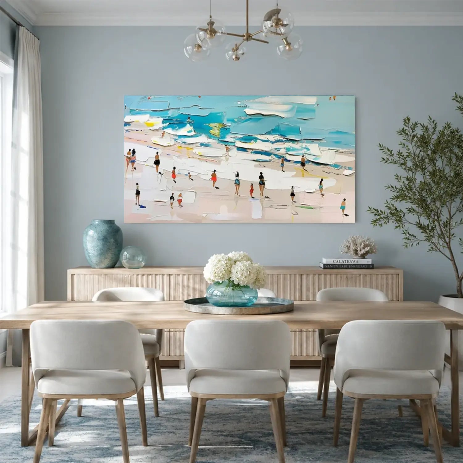 Ocean Abstract Textured Wall Art #OS055