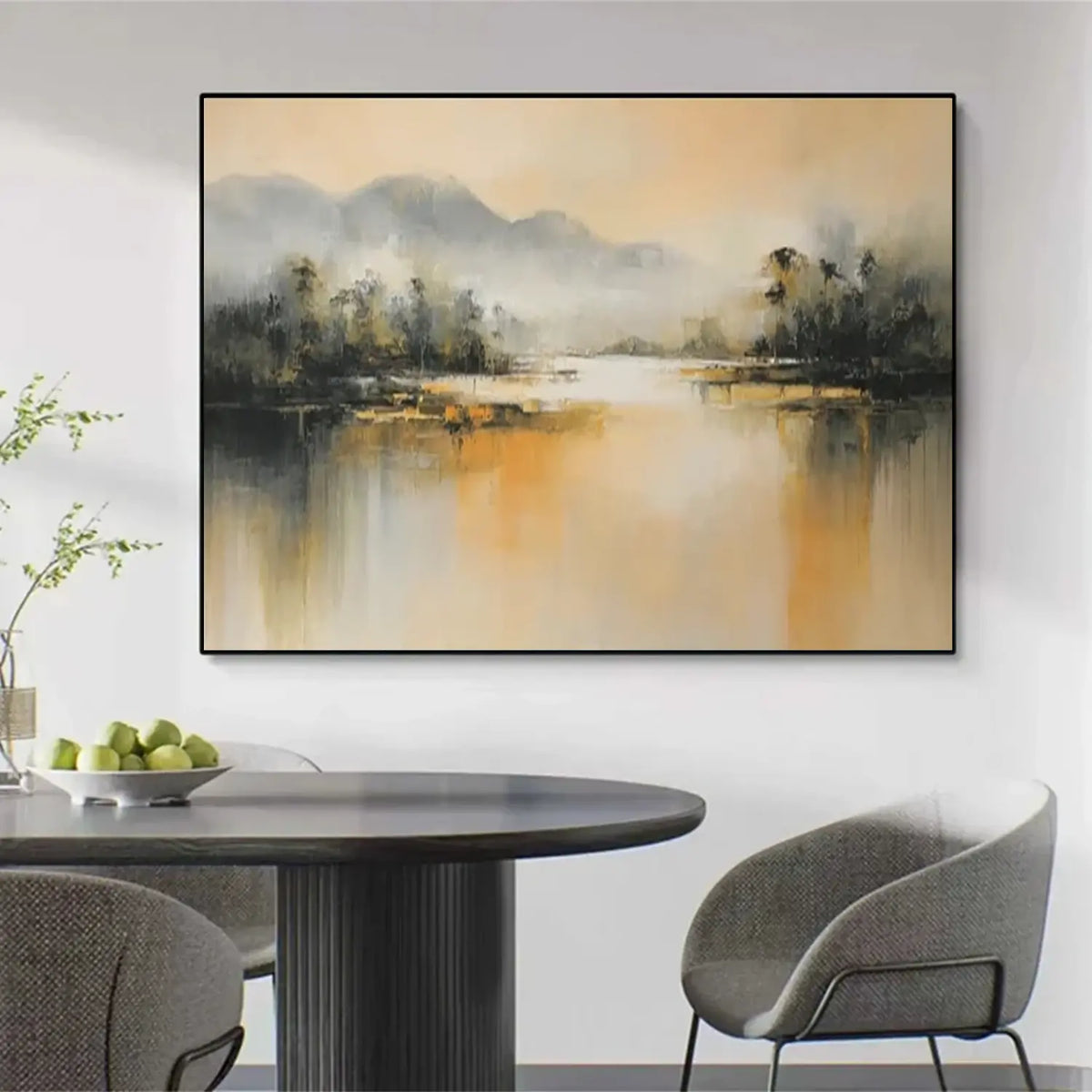 Abstract Mountain Canvas Art #MM021