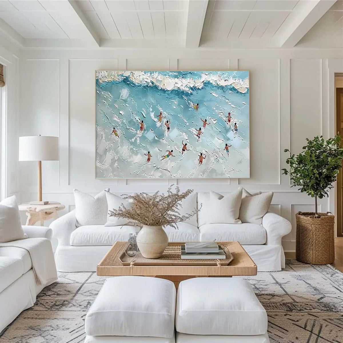 Swimming Sports Textured Wall Art #SC012
