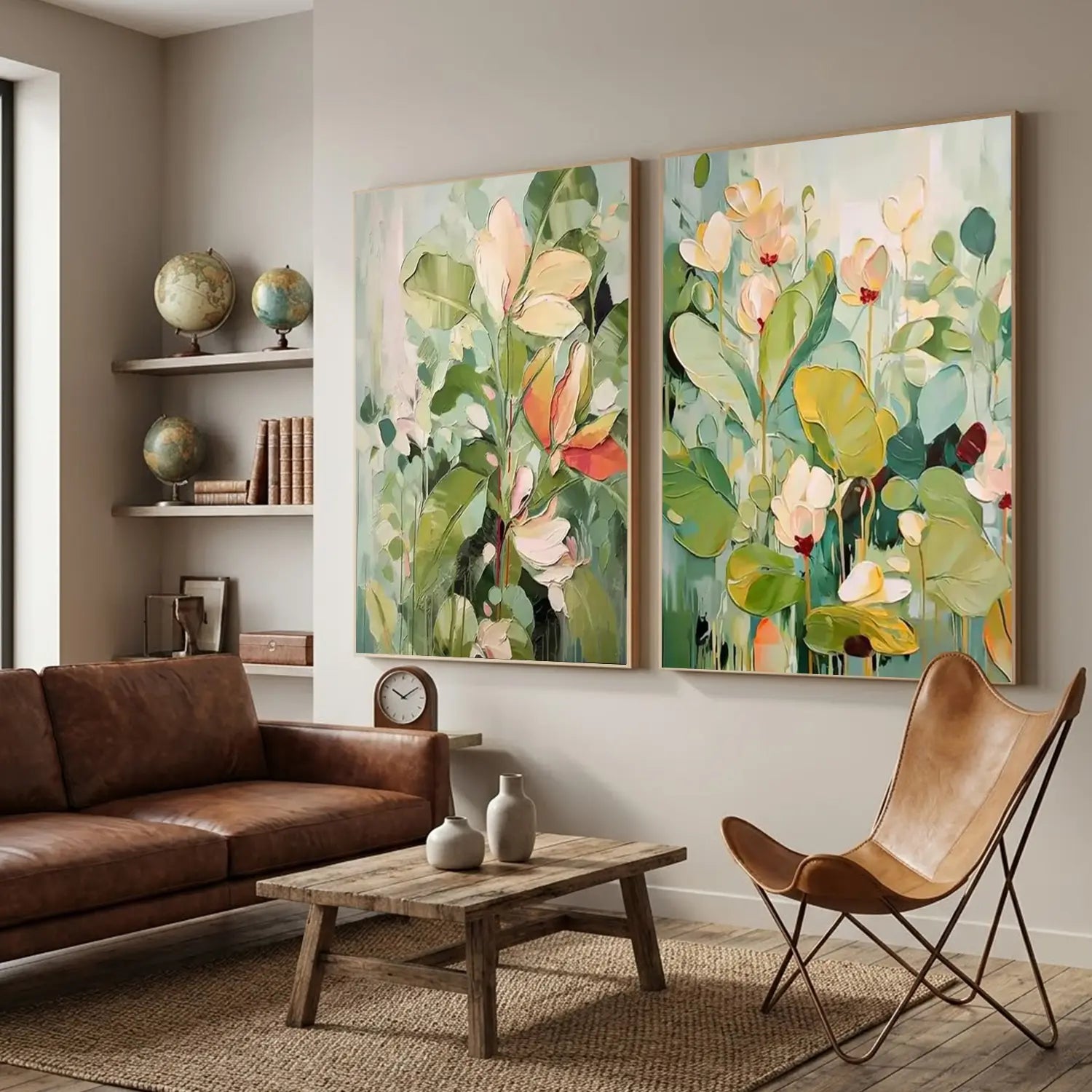 Flower Textured Painting Canvas