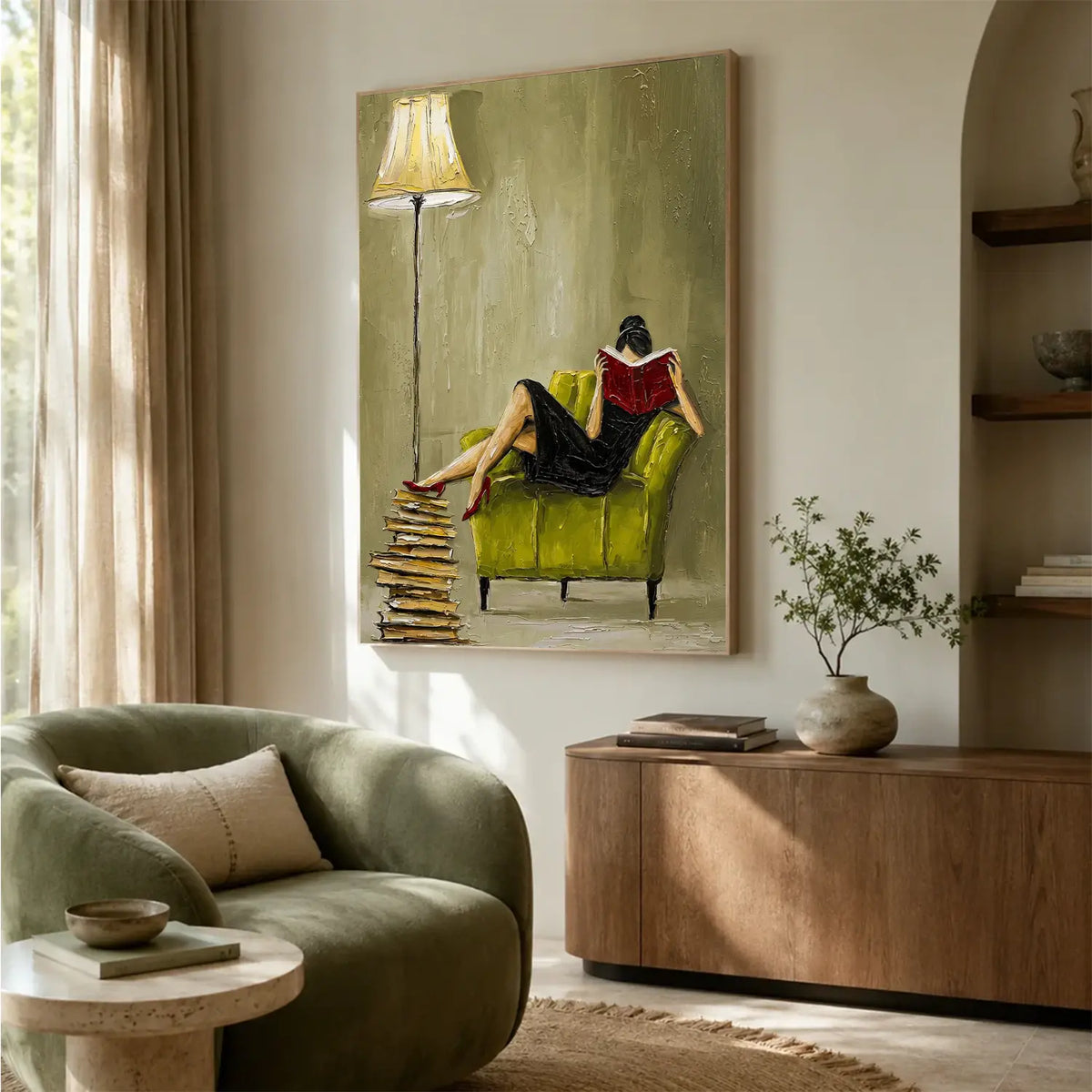 Vintage Americana Art Reading Nook #VA095
