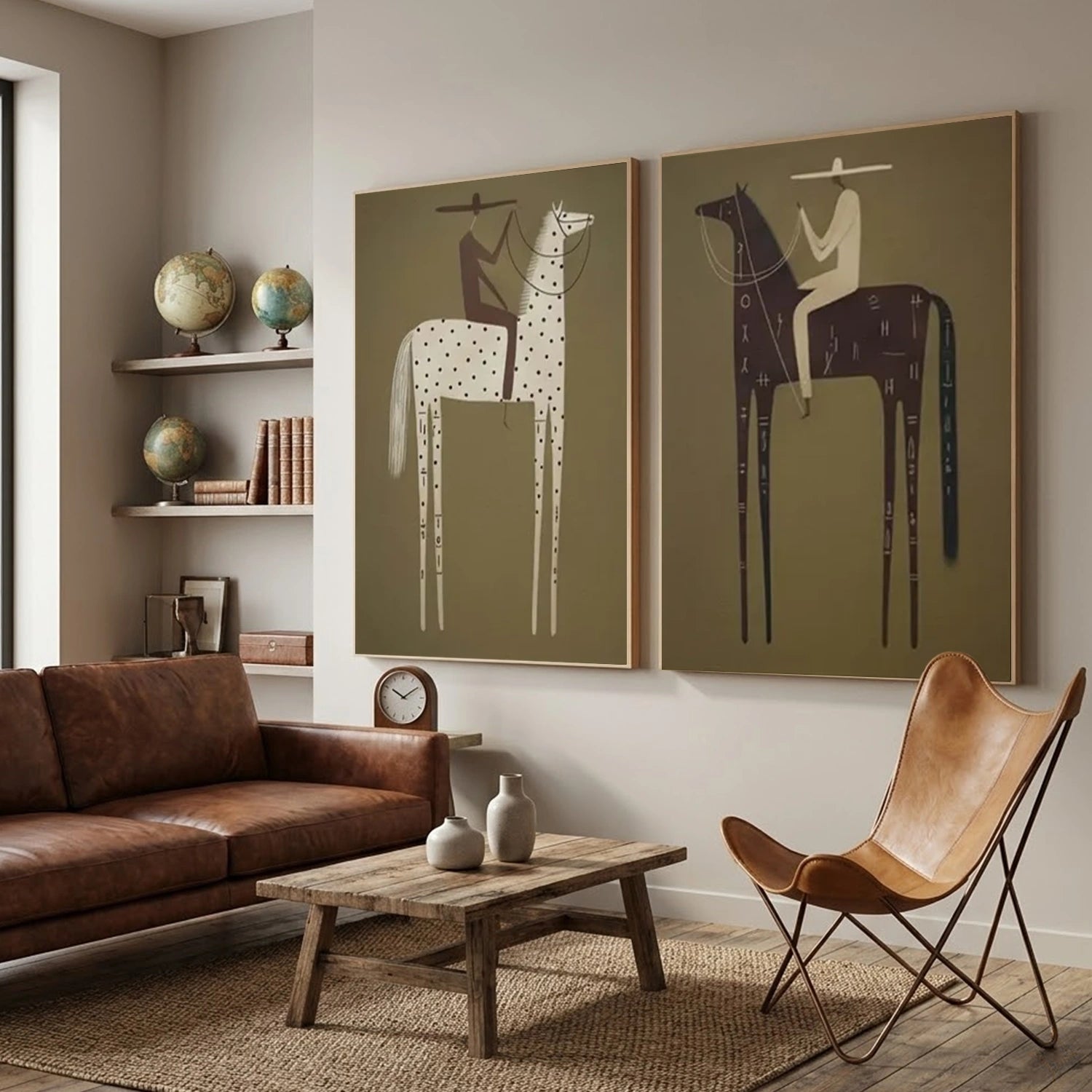 Vintage Americana Art | Silent Dialogue