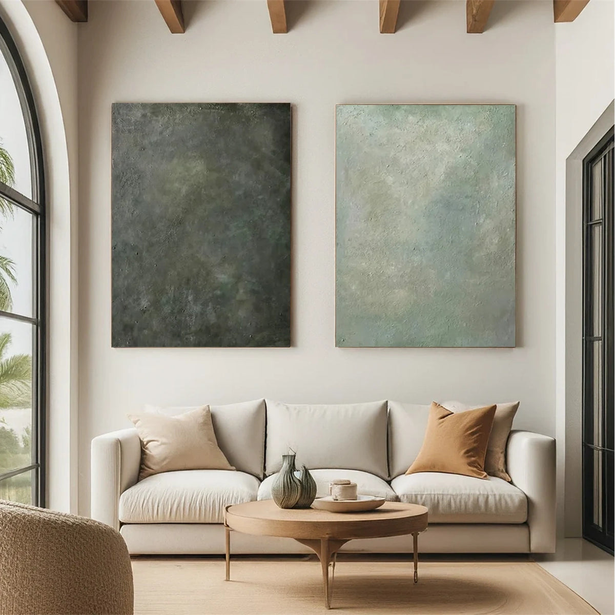 Minimalist Canvas Art Set of 2 #MW019