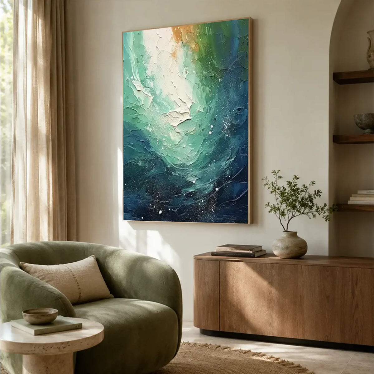 Ocean Abstract Textured Wall Art #OS053