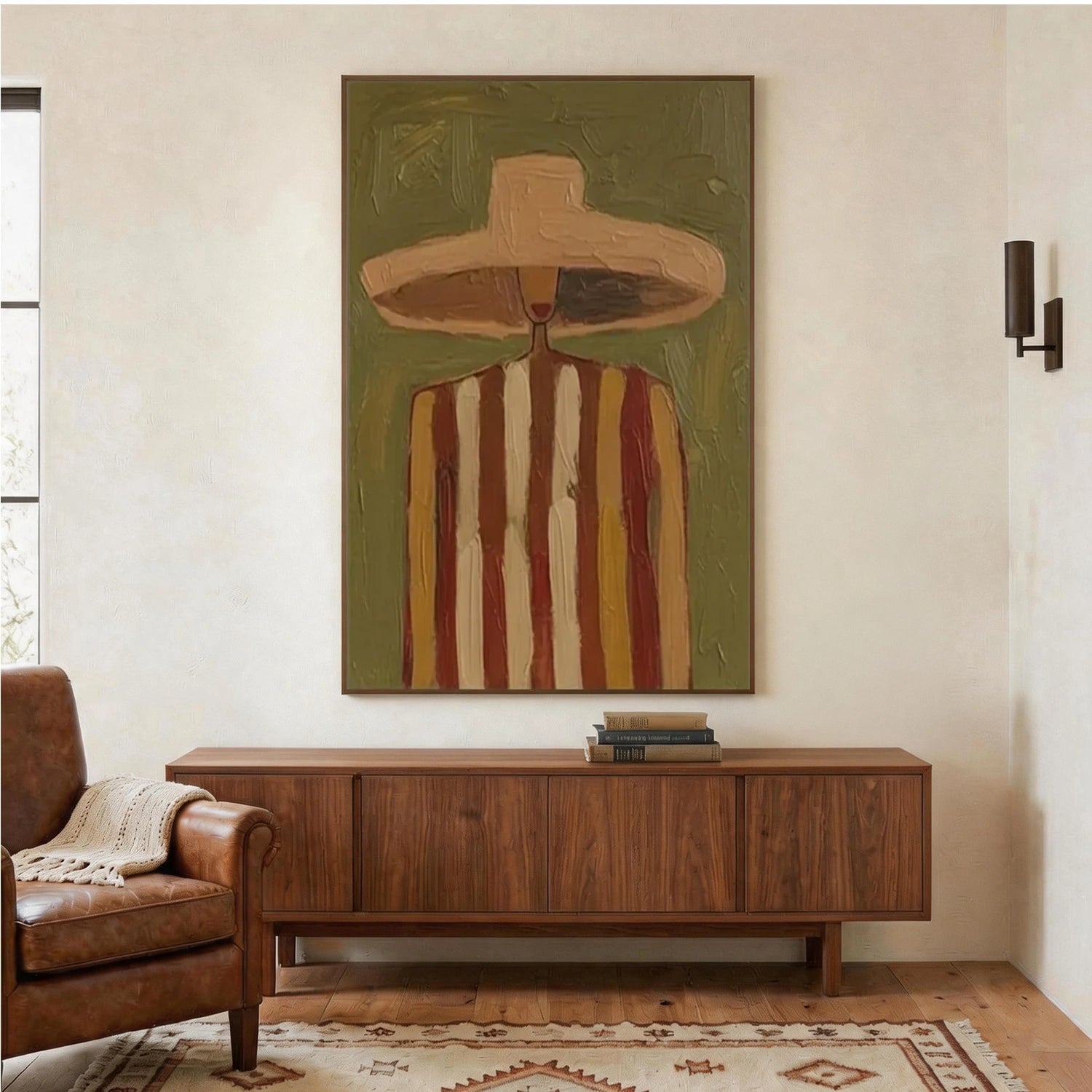 Vintage Americana Art | Voyager In Veridian Haze