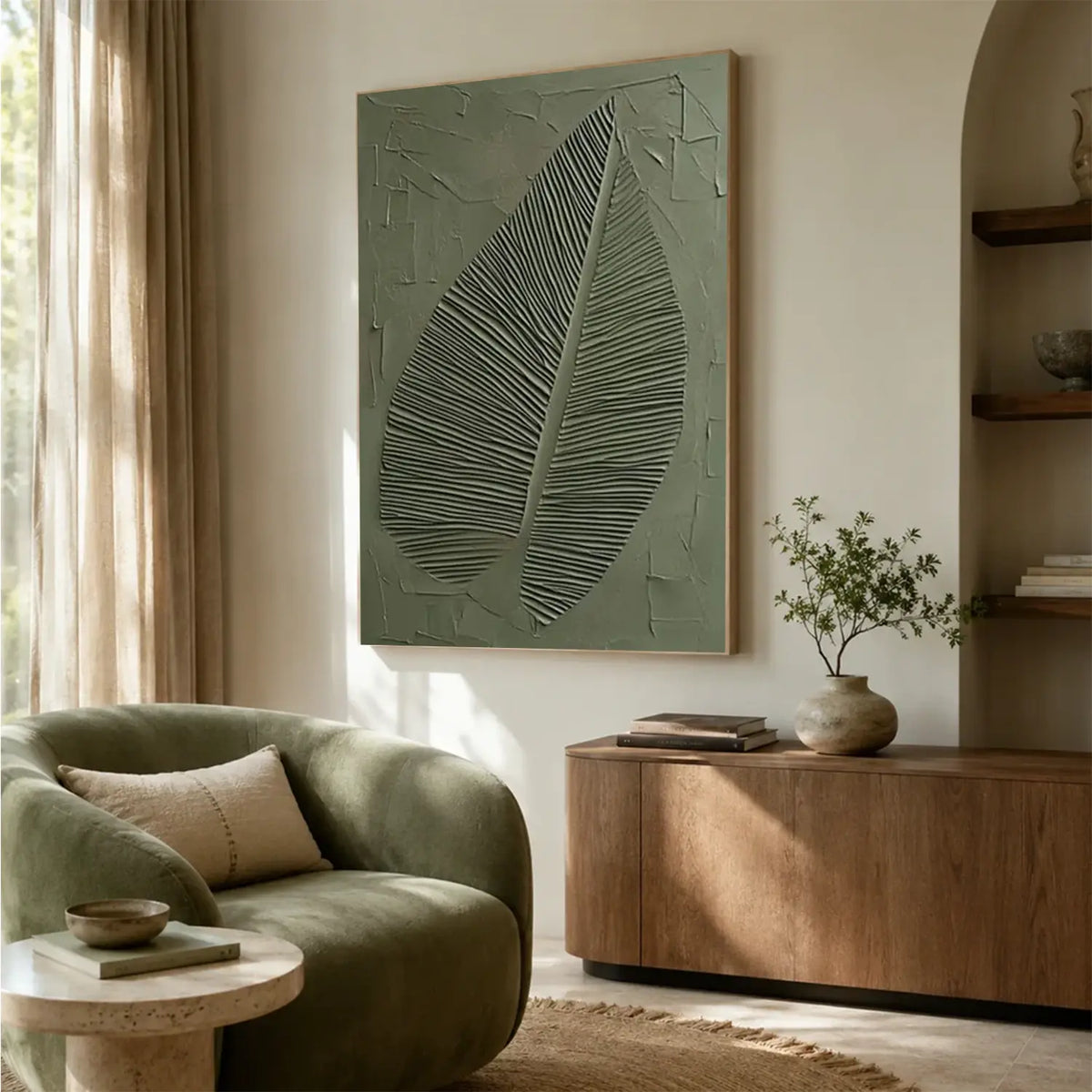 White Minimalist Textured Canvas Art #MW012