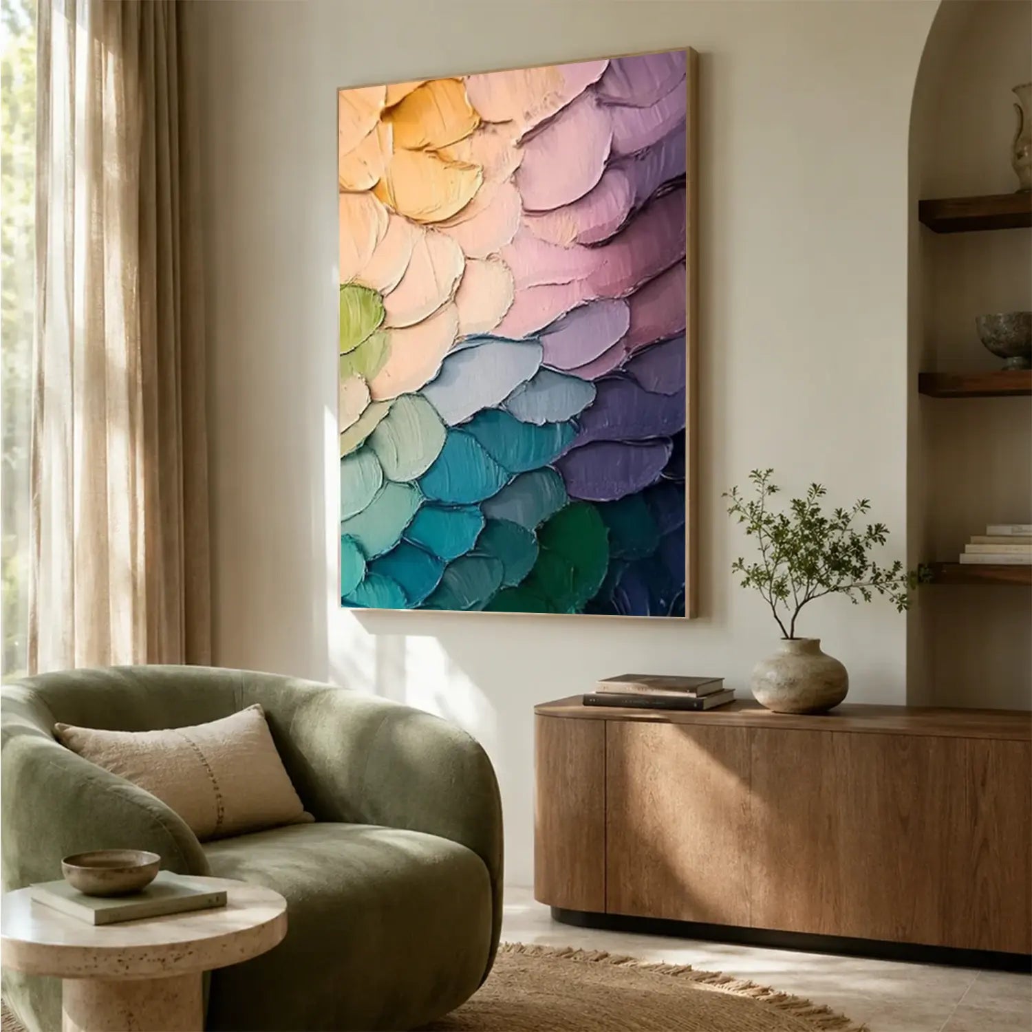 Colorful Abstract Textured Wall Art #AW153