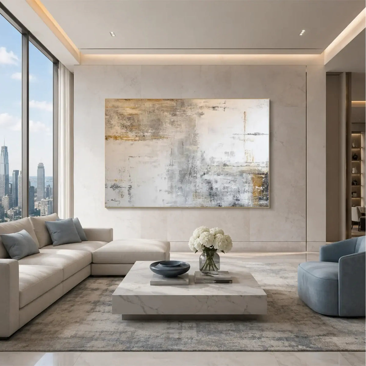 Abstract Textured Wall Art #AW148