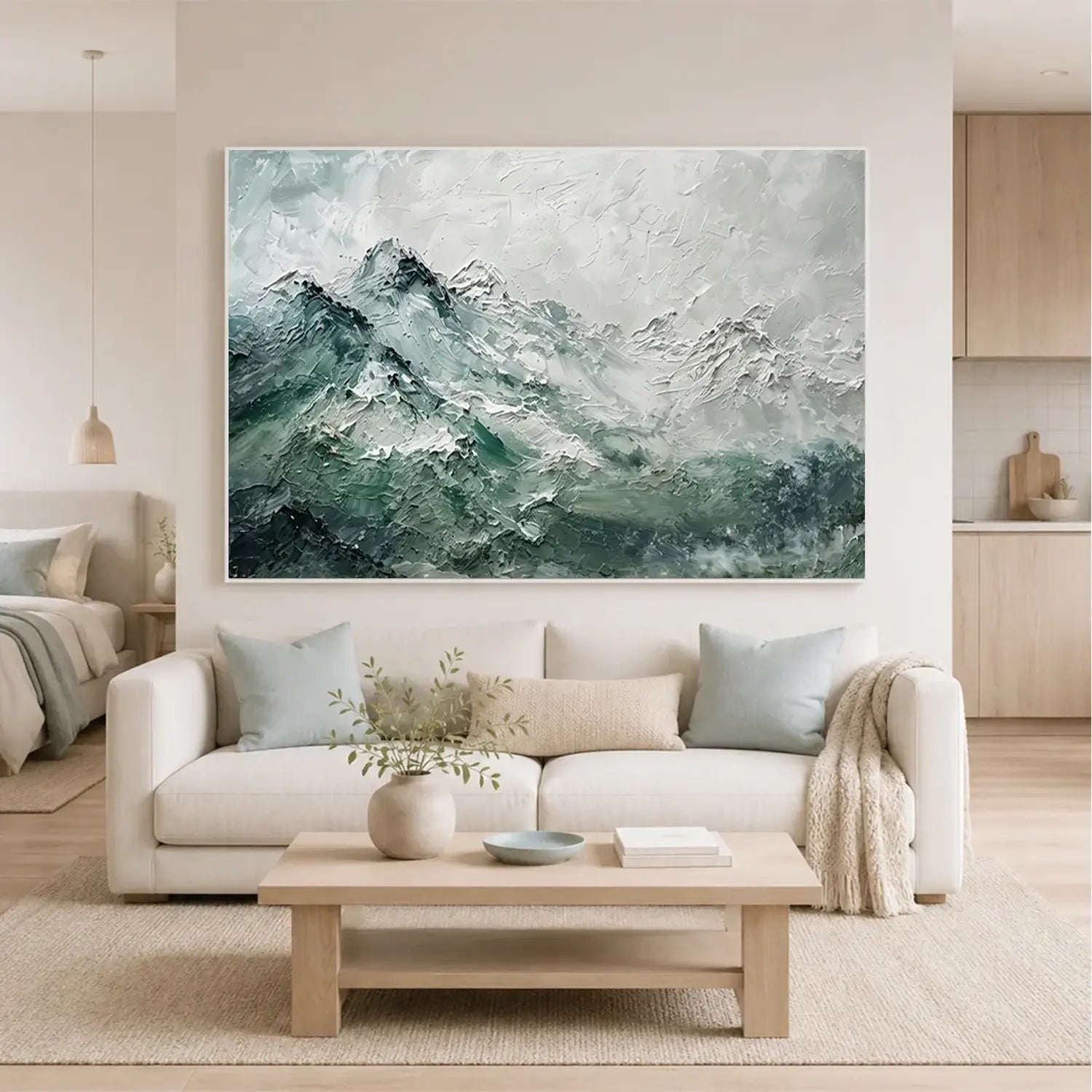 Abstract Mountain Canvas Art #MM022