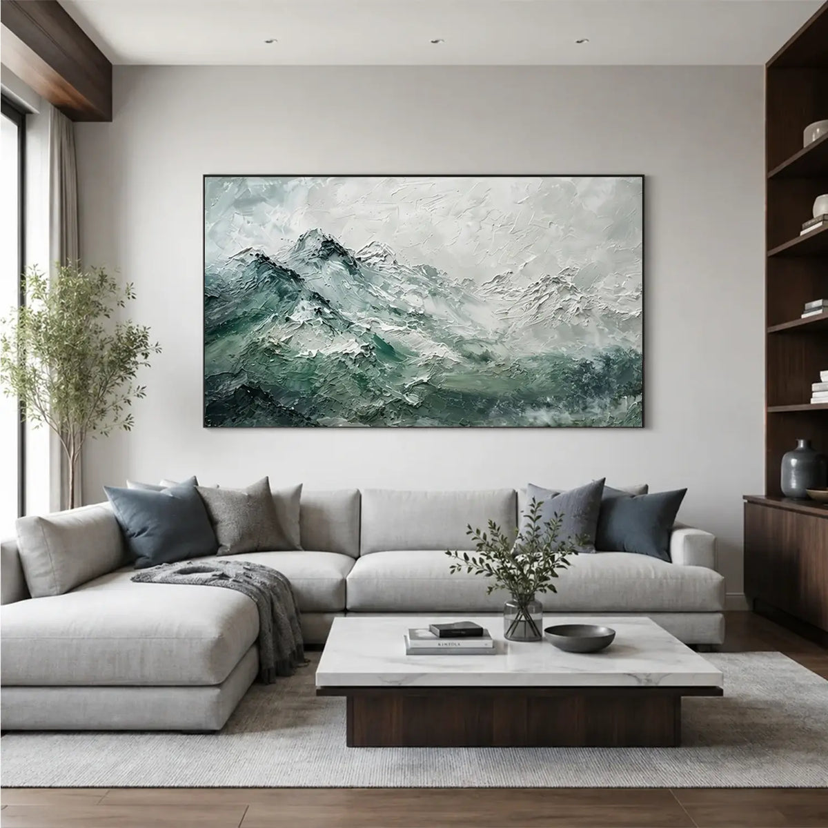 Abstract Mountain Canvas Art #MM022