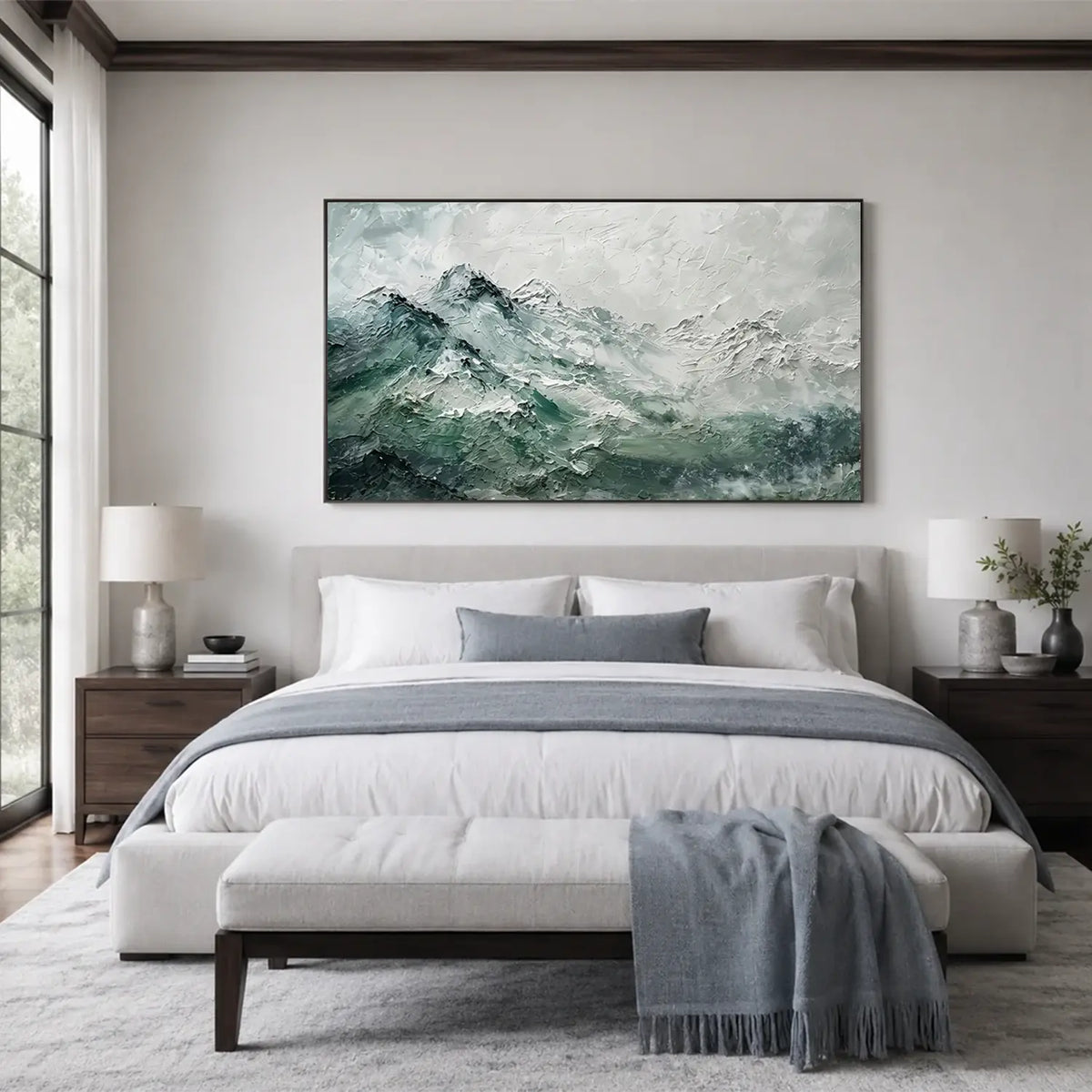 Abstract Mountain Canvas Art #MM022