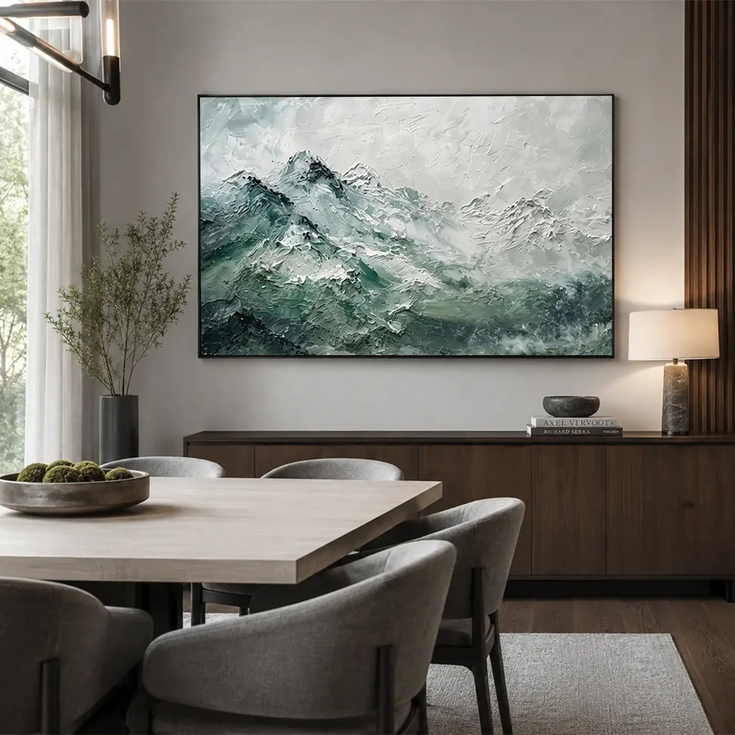 Abstract Mountain Canvas Art #MM022