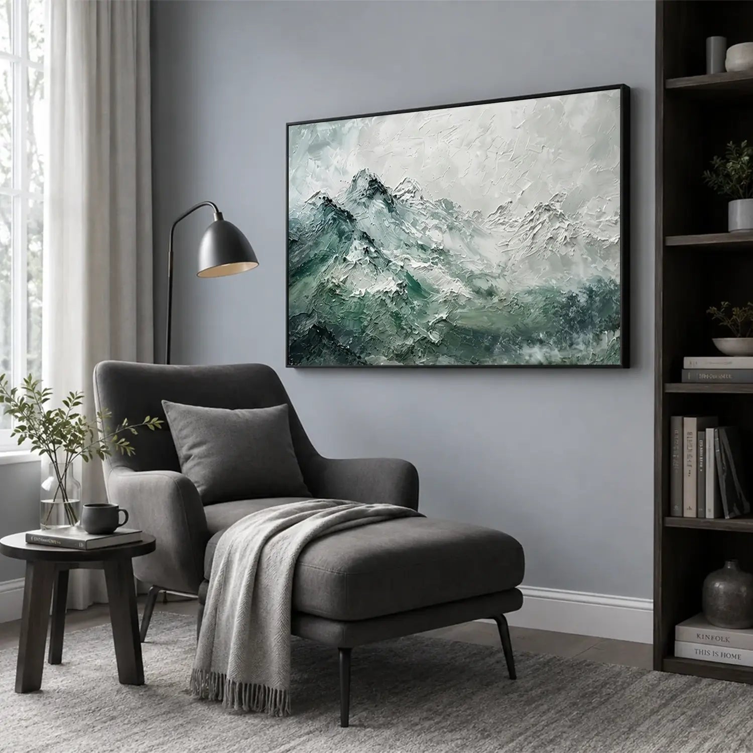 Abstract Mountain Canvas Art #MM022