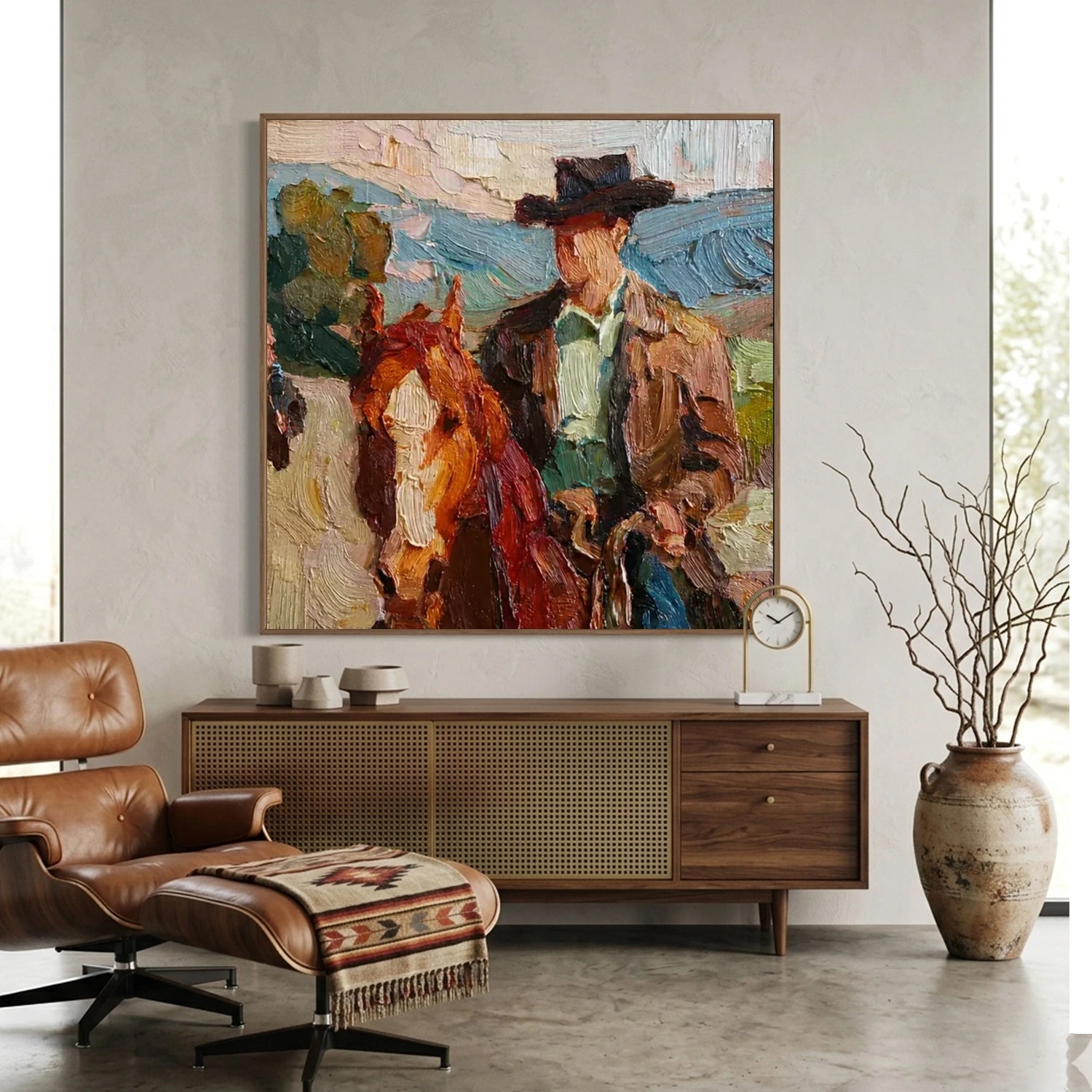 Vintage Americana Art | Western Rider