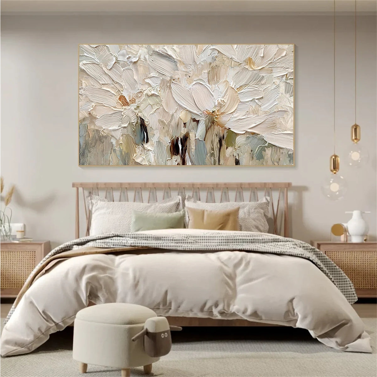 Flower Abstract Textured Wall Art #FT066