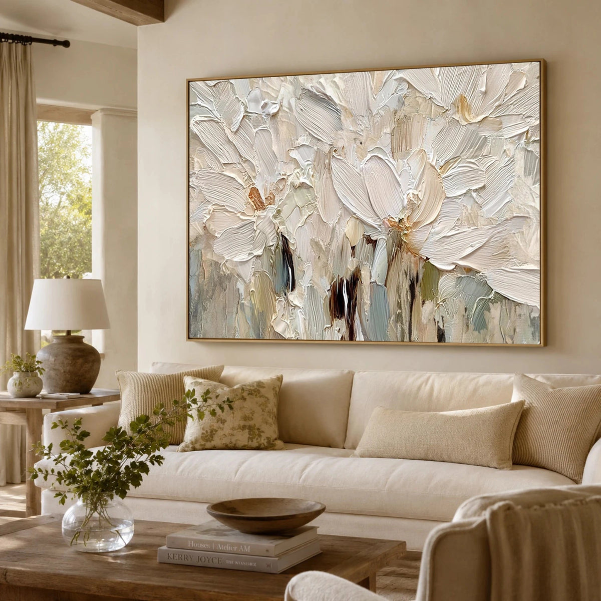 Flower Abstract Textured Wall Art #FT066