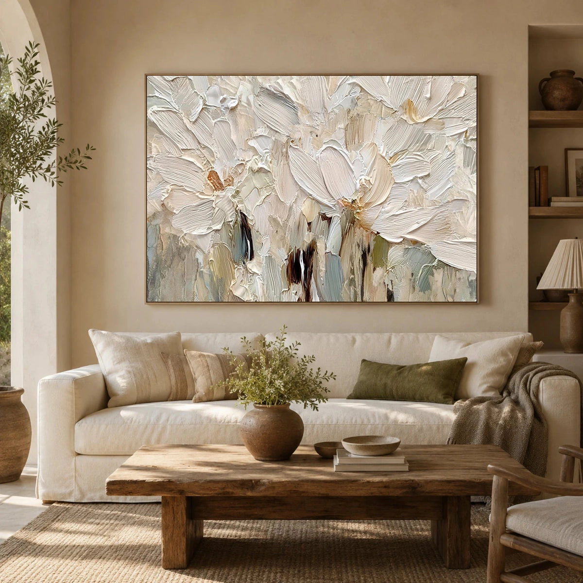 Flower Abstract Textured Wall Art #FT066