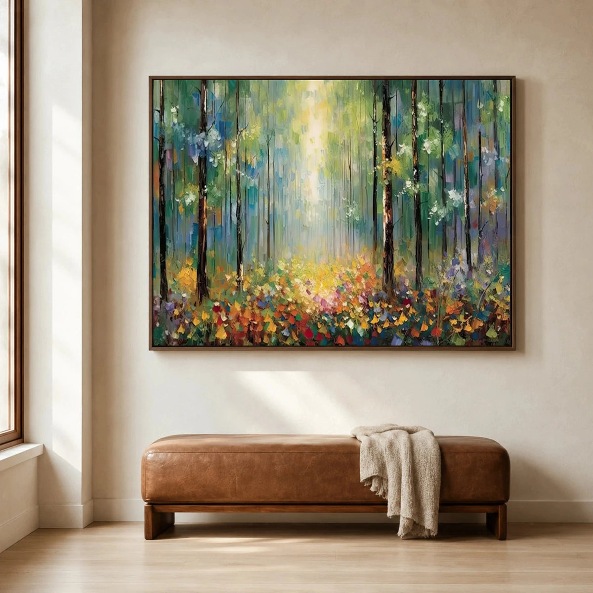 Abstract Flower And Tree Canvas Art #FT065