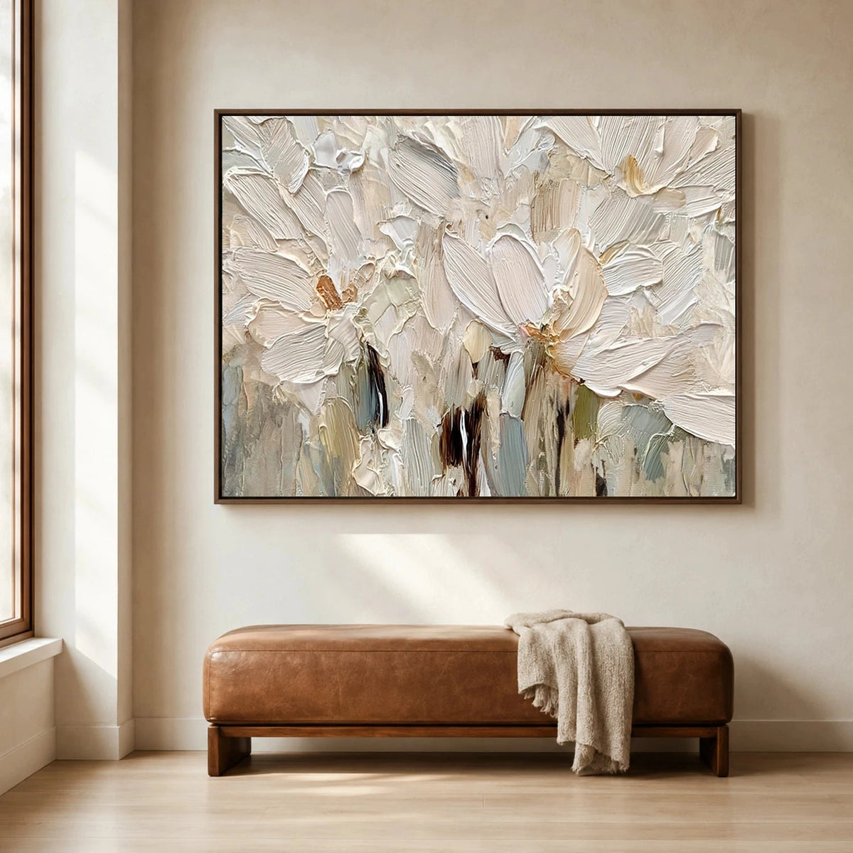 Flower Abstract Textured Wall Art #FT066