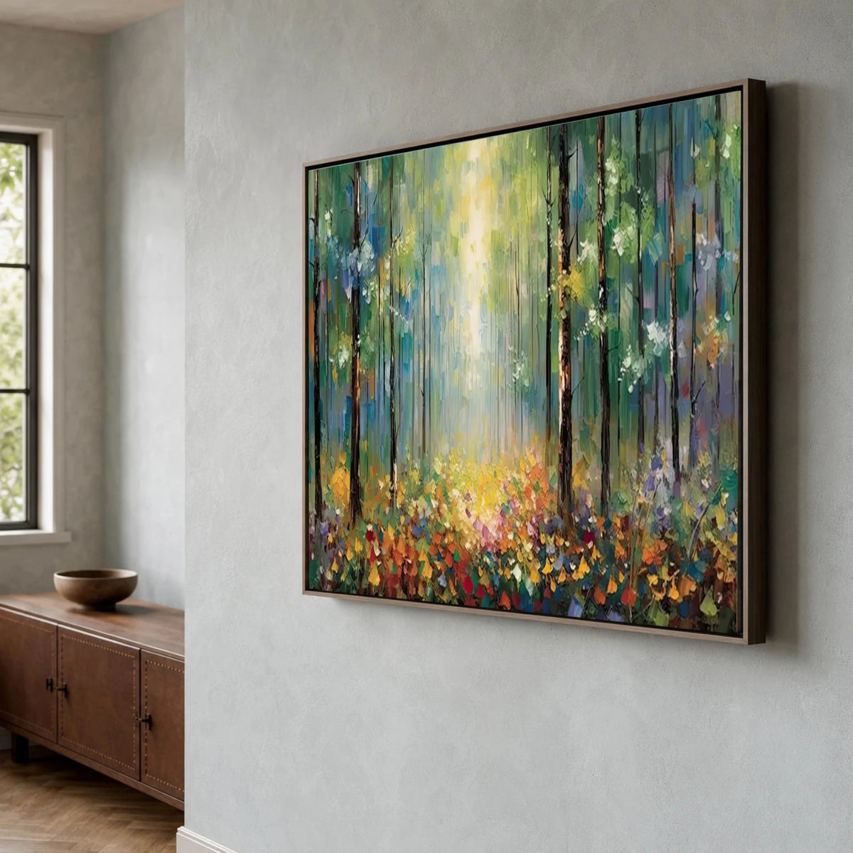 Abstract Flower And Tree Canvas Art #FT065