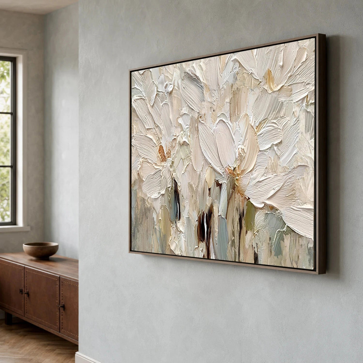 Flower Abstract Textured Wall Art #FT066