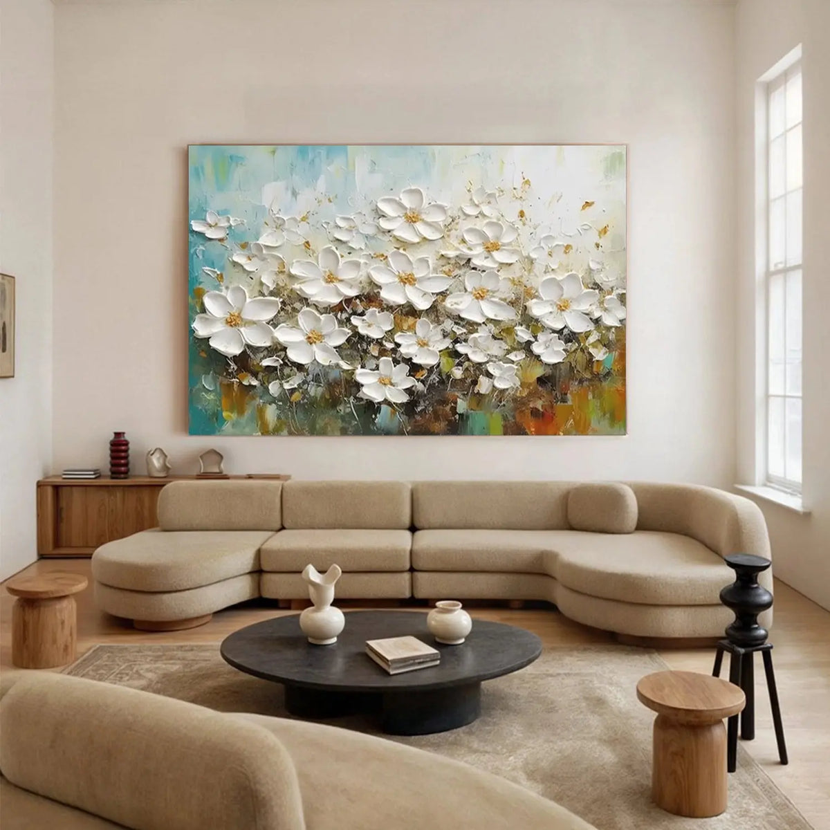 Flower Textured Canvas Art #FT070
