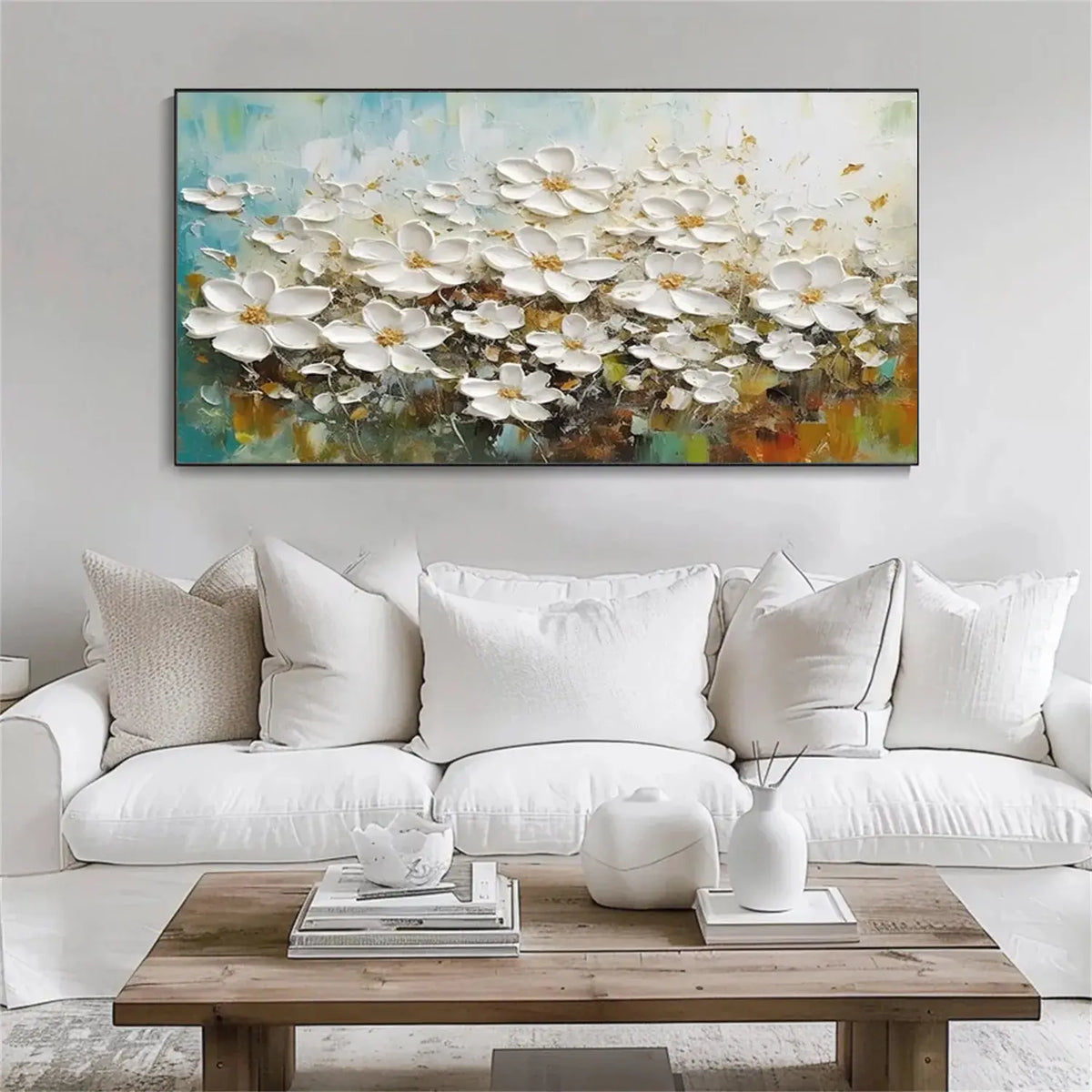 Flower Textured Canvas Art #FT070
