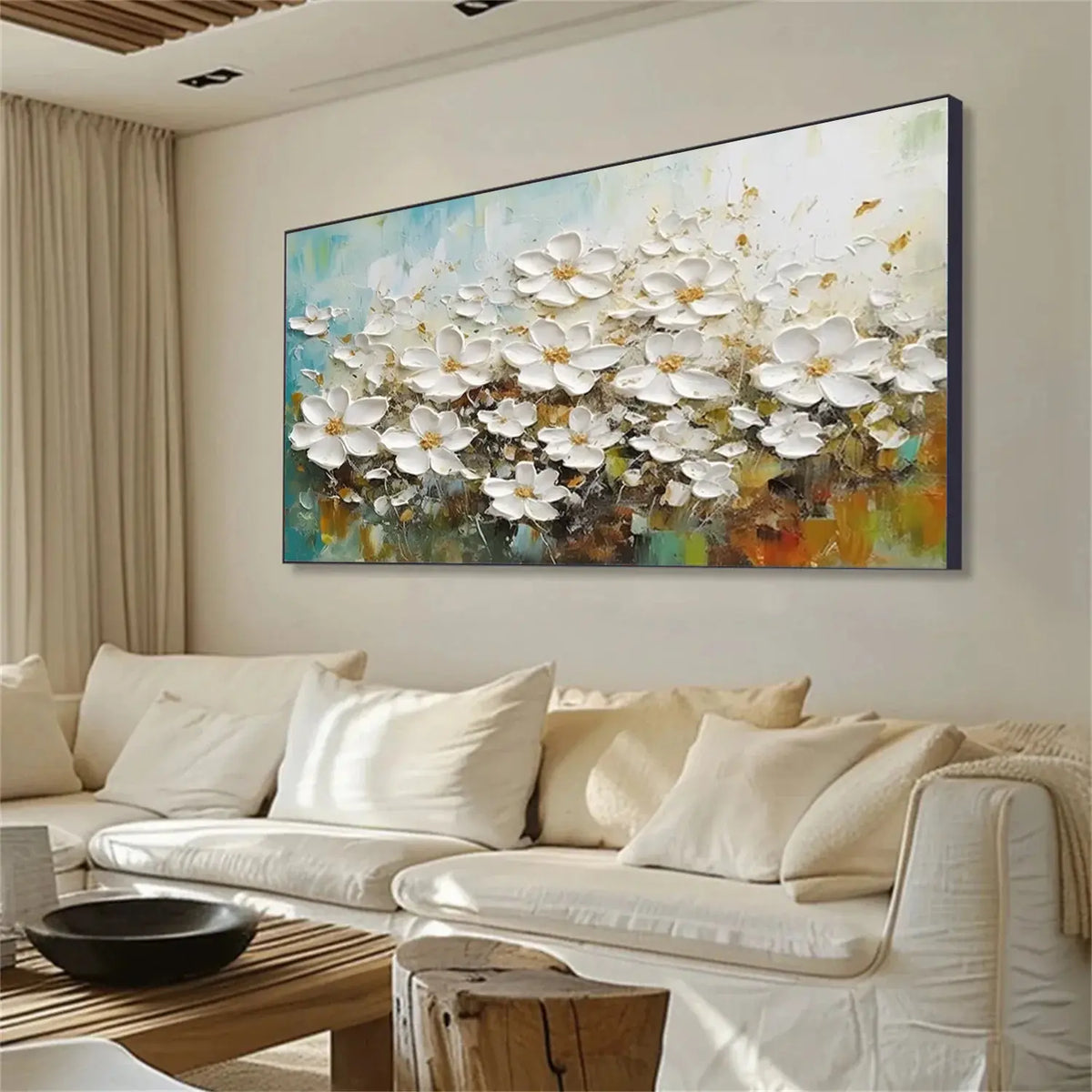 Flower Textured Canvas Art #FT070