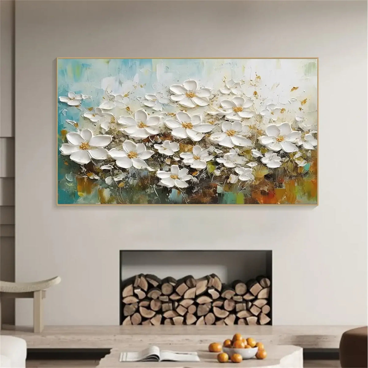 Flower Textured Canvas Art #FT070