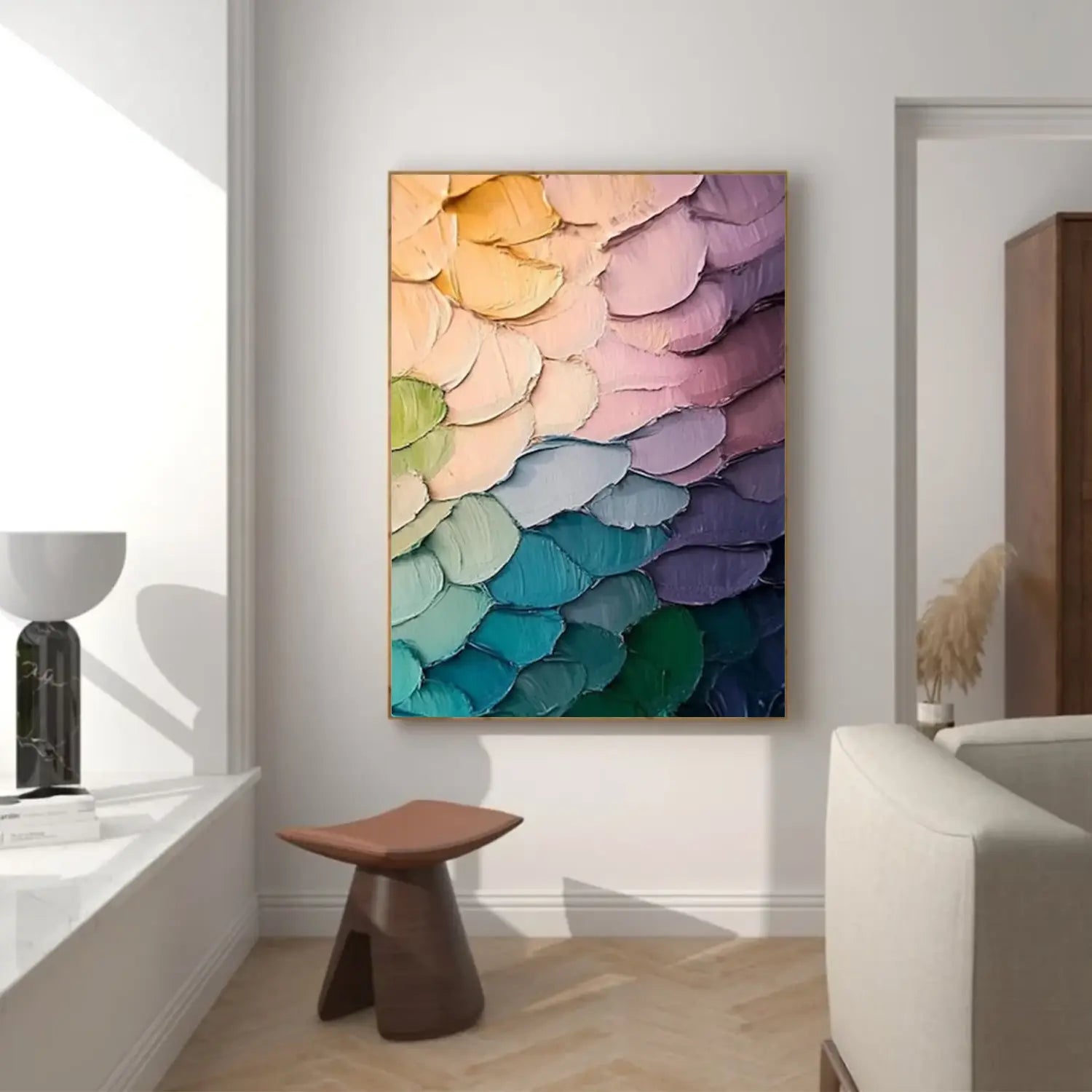 Colorful Abstract Textured Wall Art #AW153