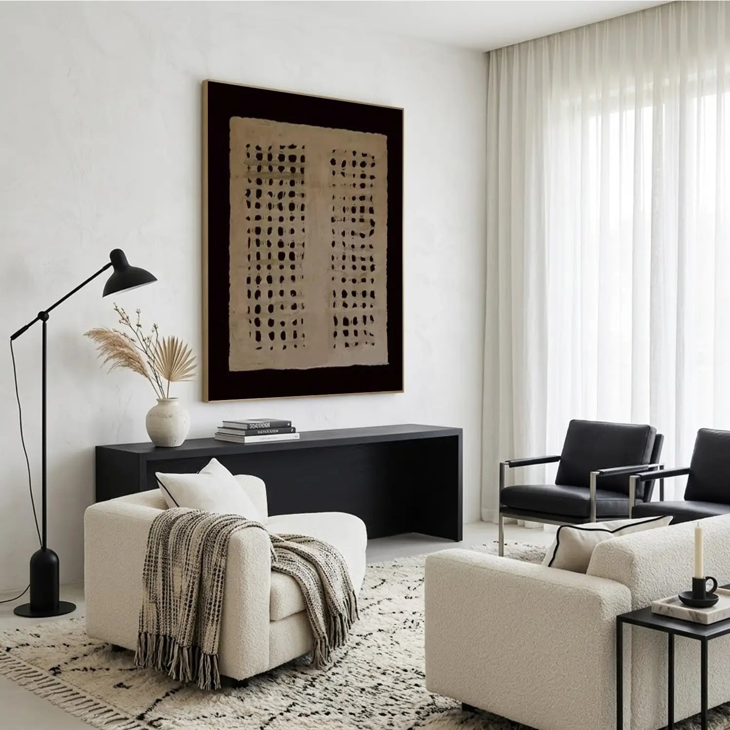 Brown & Black Wabi Sabi Wall Art
