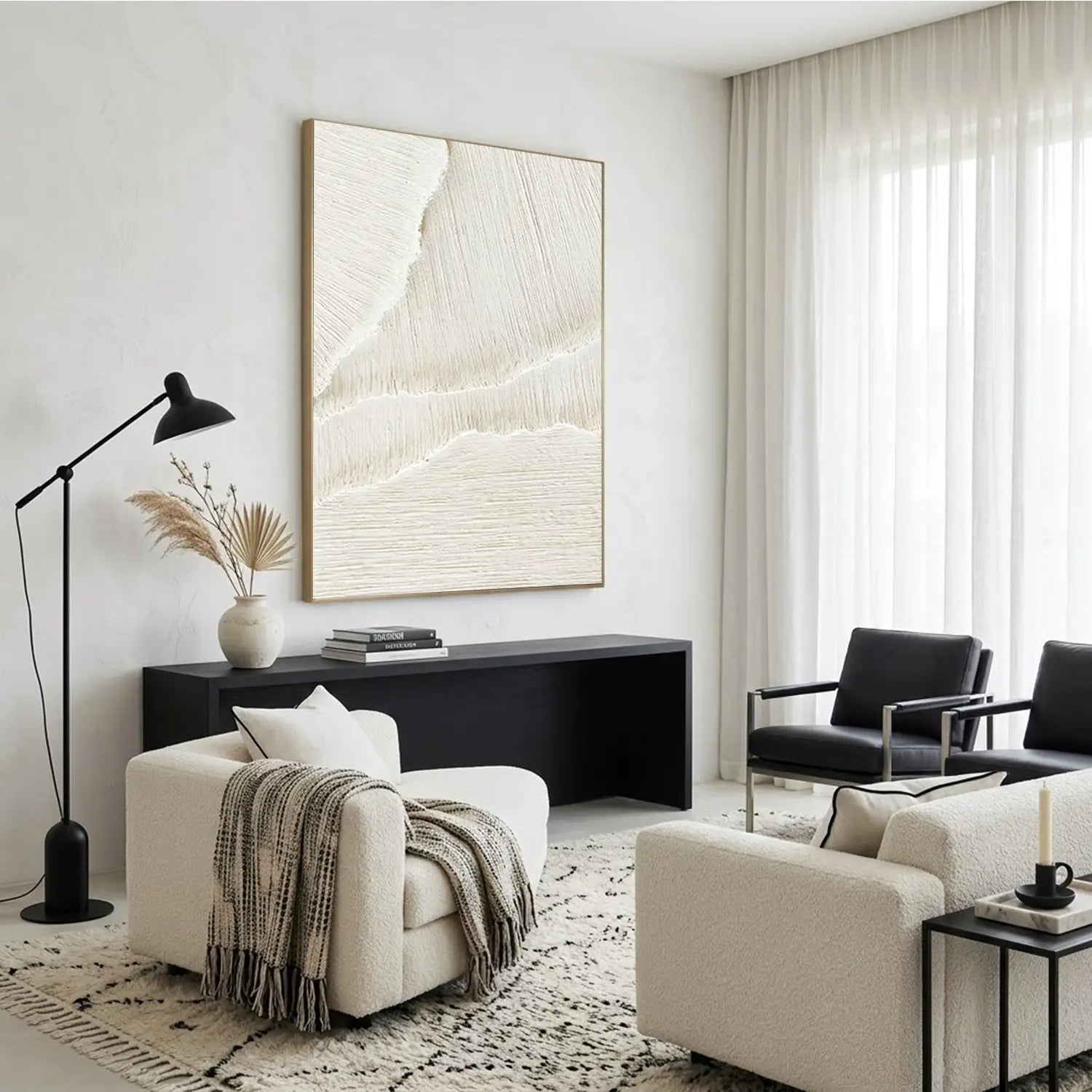 Plaster Art Minimalist Textured Painting