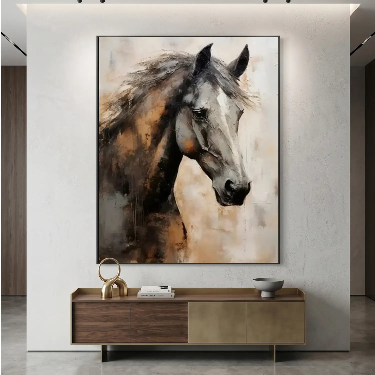 Animal Textured Canvas Art Painting #AC034