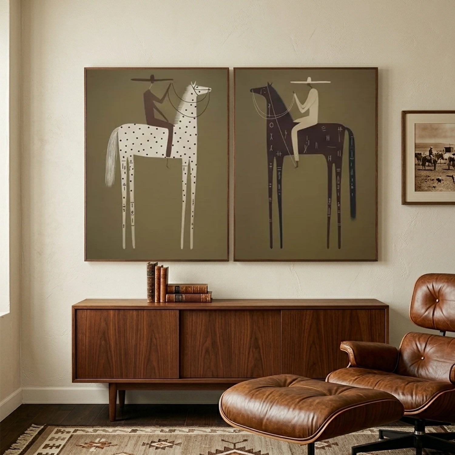 Vintage Americana Art | Silent Dialogue