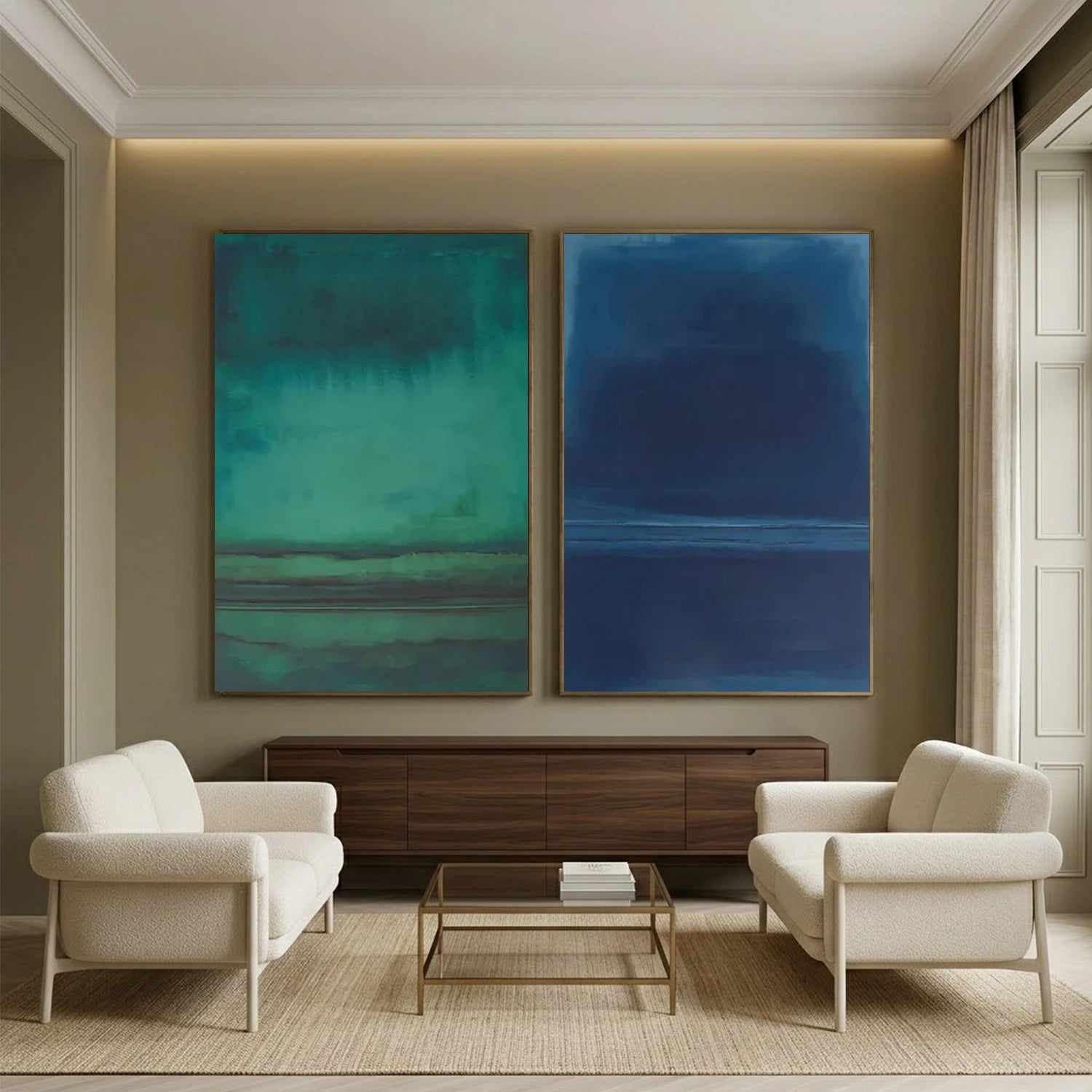 Minimalist Painting Canvas Set of 2