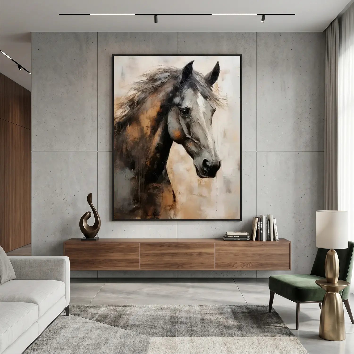 Animal Textured Canvas Art Painting #AC034