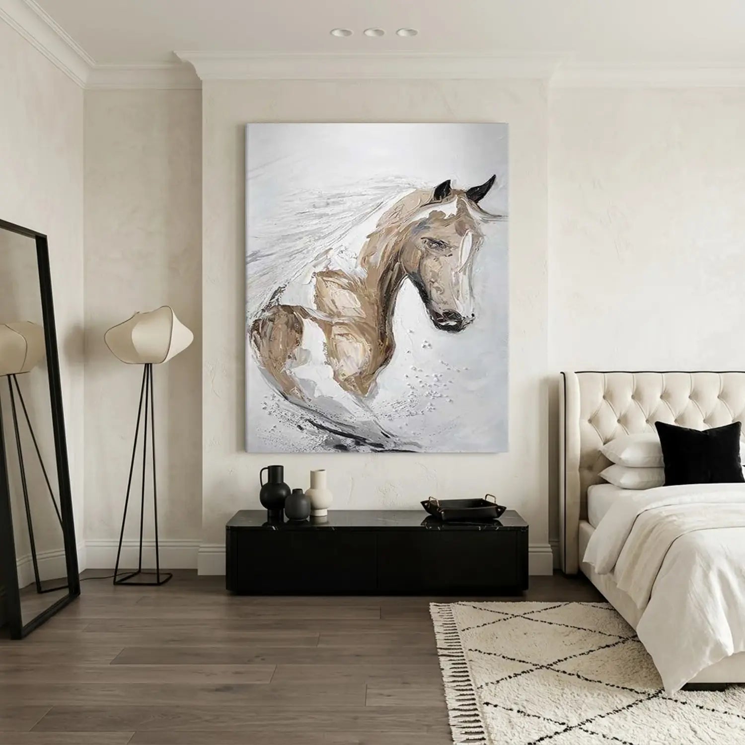 Abstract Animal Horse Textured Wall Art