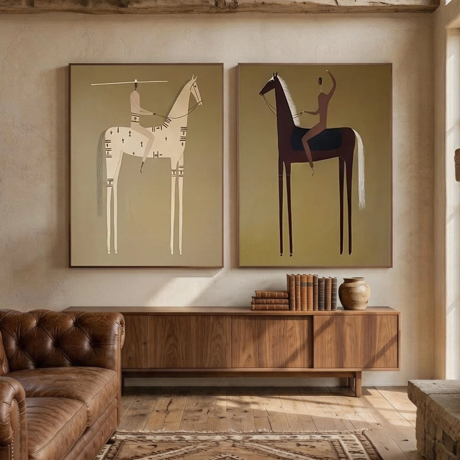 Vintage Americana Art | Silent Riders